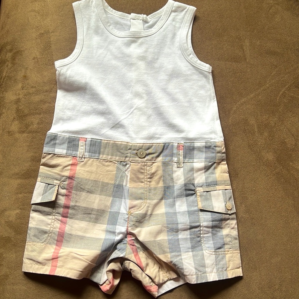 Burberry infant one piece Sz 12m